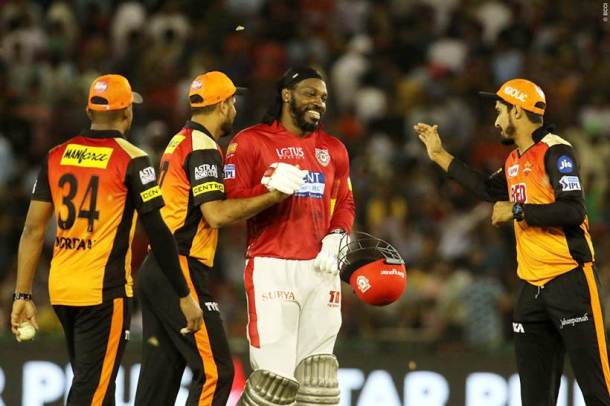 IPL 2018, KXIP vs SRH, Chris Gayle, Chris Gayle batting, Chris Gayle runs, sports gallery, cricket photos, IPL photos, Indian Express