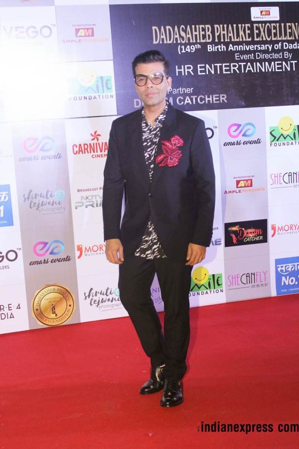 karan johar at dada saheb phalke excellence awards