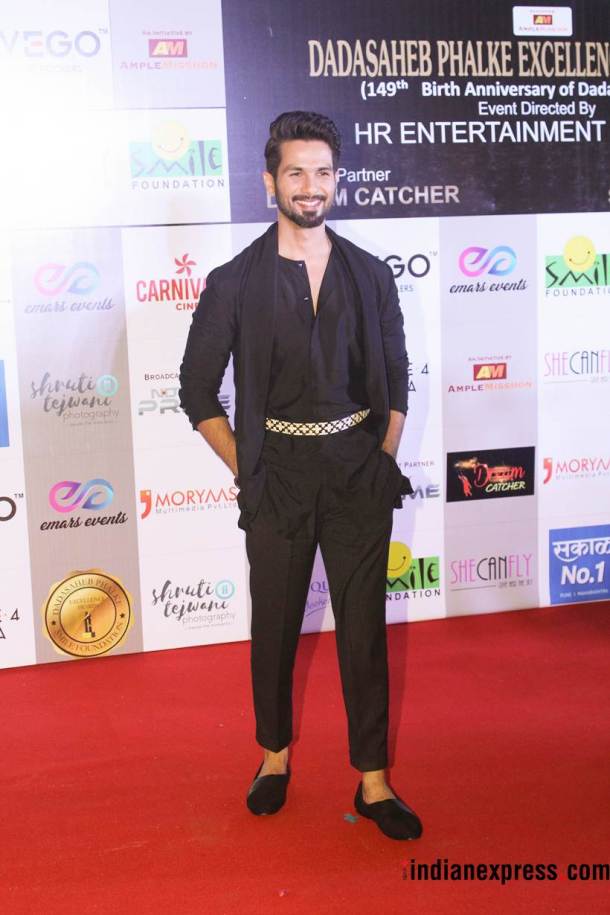 shahid kapoor at dada saheb phalke excellence awards