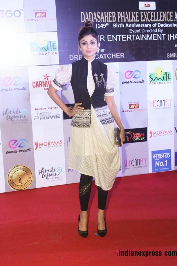 shilpa shetty at dada saheb phalke excellence awards