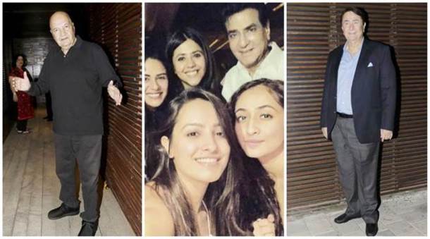 jeetendra birthday bash inside photo