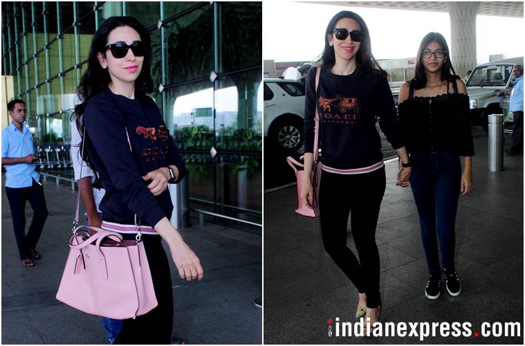 airport fashion, airport style, karan johar, anushka sharma, Karisma Kapoor, katrina kaif, esha gupta, athiya shetty, celeb fashion, bollywood fashion, indian express, indian express news