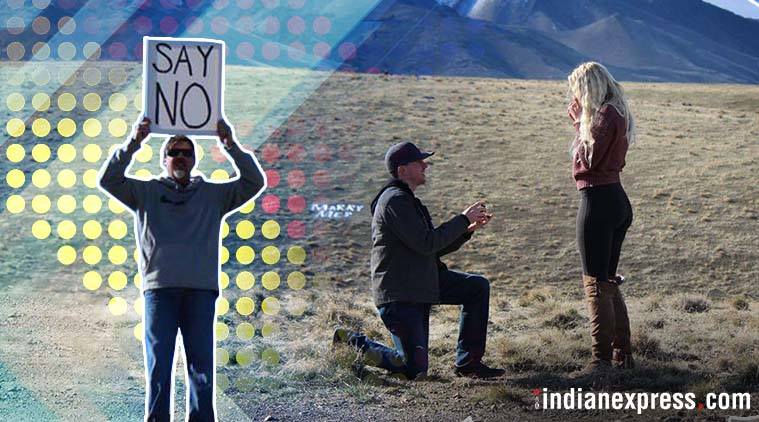 Dad Pranks 101 Man Proposes Girlfriend Her Dad Holds ‘say No Placard