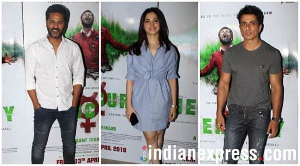 Mercury special screening Prabhudheva, Tamannaah Bhatia, Sonu Sood