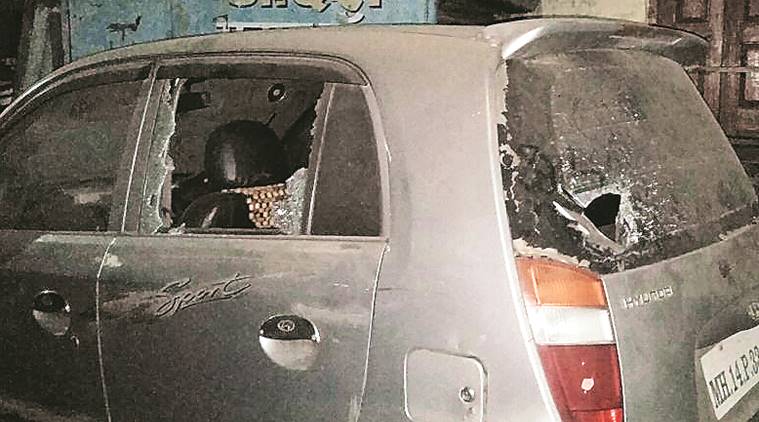 Around 30 parked vehicles damaged as mob goes on rampage