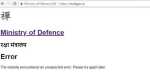 Ministry of Defence website goes down; National Informatics Centre denies 'hacking'