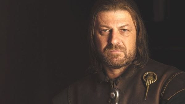 sean bean as ned stark in game of thrones