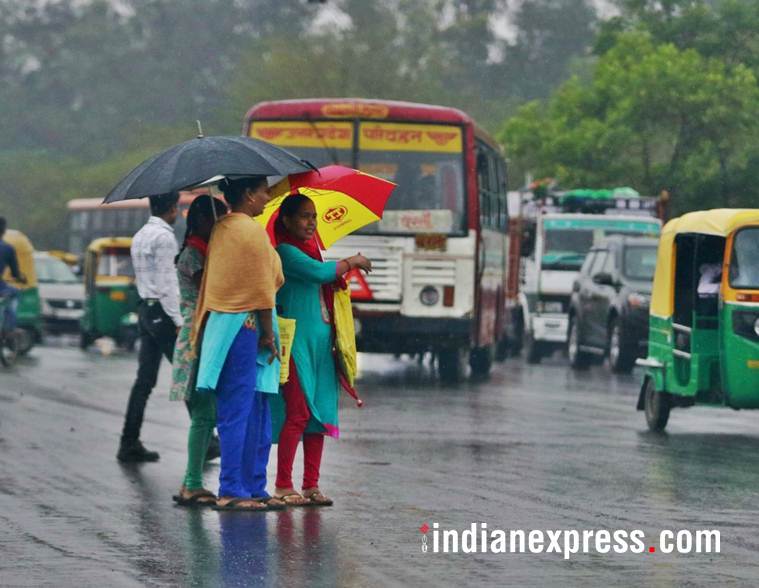 delhi weather, delhi rains, rain in delhi, delhi temperature, delhi, delhi weather prediction, max temp today, traffic updates, indian express