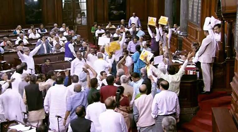 Rajya Sabha, Rajya Sabha adjourned, venkaiah naidu, RS adjourned, RS adjourned 11 times, India news, indian express news