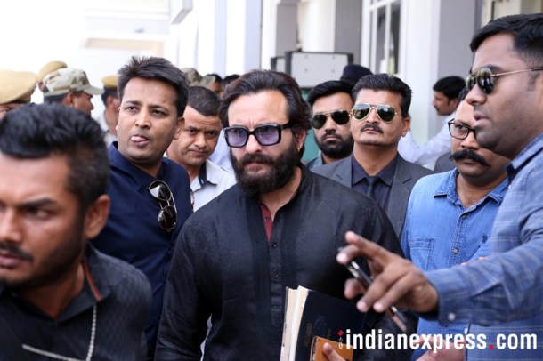 saif ali khan in jodhpur for blackbuck case