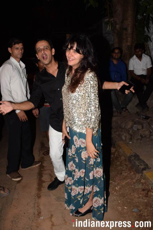 Shruti Seth along with filmmaker Danish Aslam
