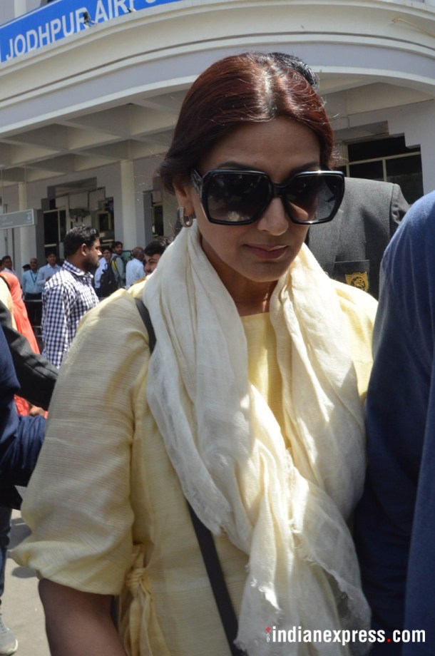 sonali bendre in jodhpur for blackbuck case