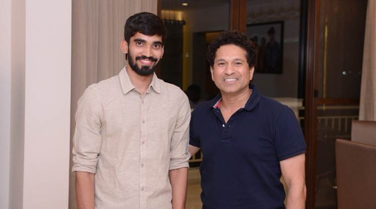 Kidambi Srikanth and Sachin Tendulkar. (Twitter)