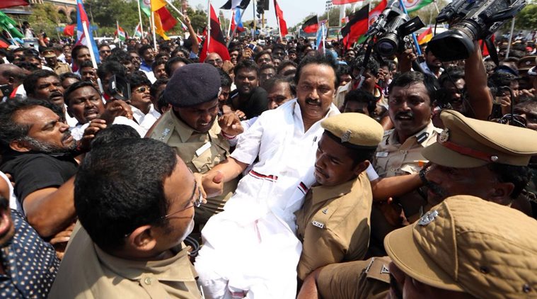 Tamil Nadu strike, DMK strike live updates, party demands cauvery management board