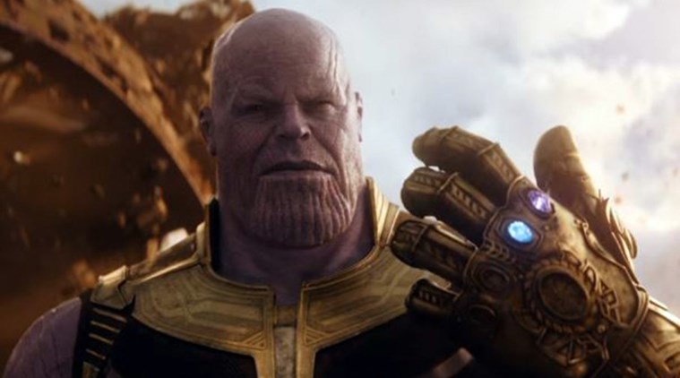 thanos with his infinity gauntlet in avenger sinfinity war