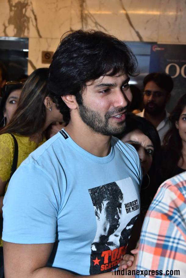 varun dhawan at october screening