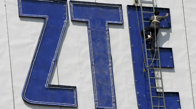 ZTE US ban, ZTE smartphones, Chinese communications firms, Qualcomm, US mobile shipments, Microsoft, US trade tariffs, Intel, Iran sanctions