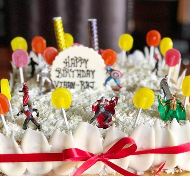 shilpa shetty son birthday cake