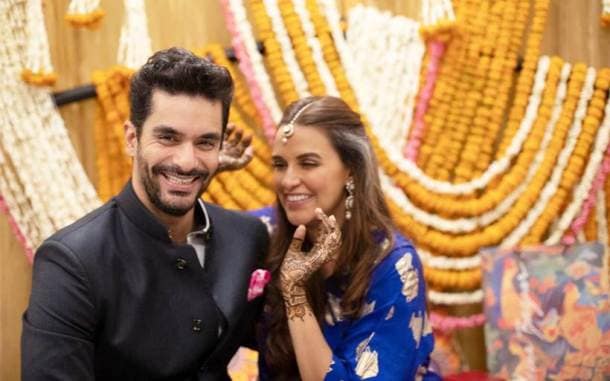 neha dhupia mehendi photos