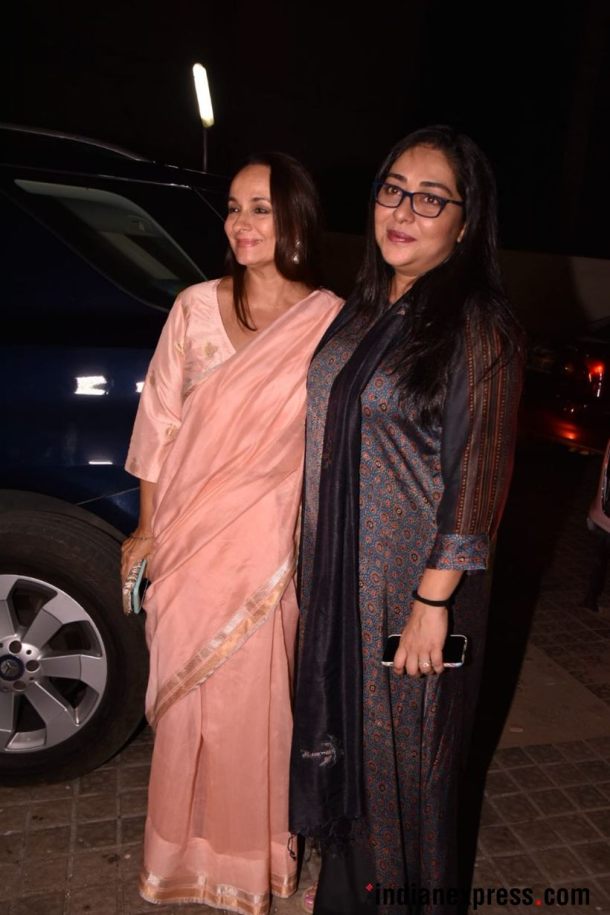 soni razdan and meghna gulzar at raazi's premiere