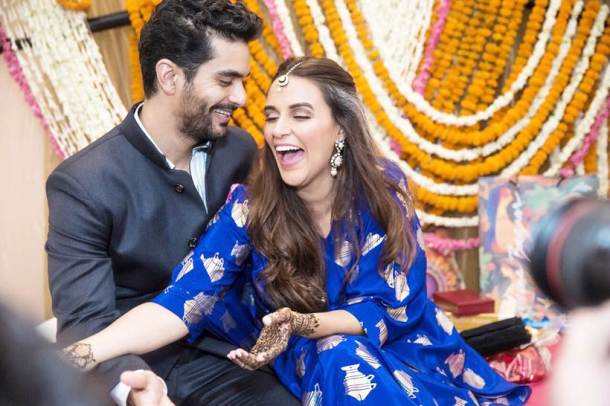 neha dhupia and angad bedi pictures