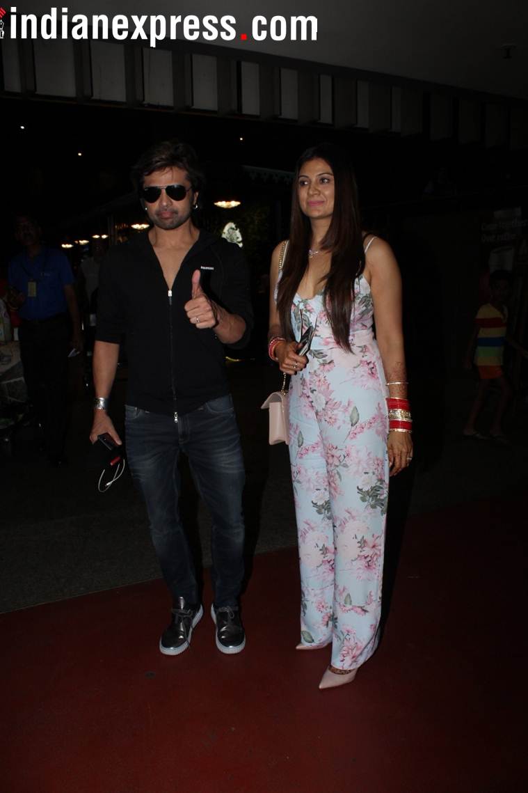 himesh reshammiya with wife sonia kapoor