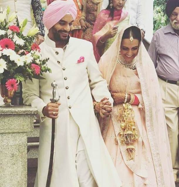angad bedi and neha dhupia had gurudwara wedding