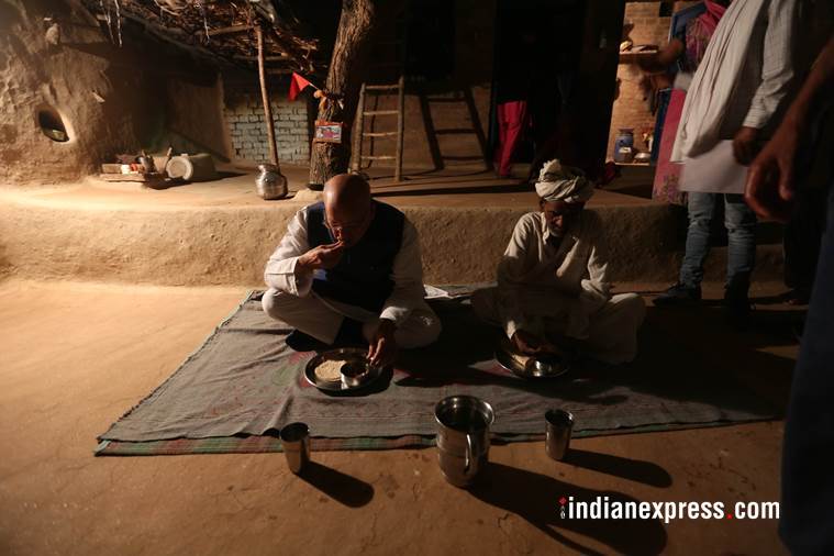 dinner at dalit house, bjp mp, yodi adityanath, uttar pradesh, madhya pradesh, sc st, spending night at dalits house, indian express
