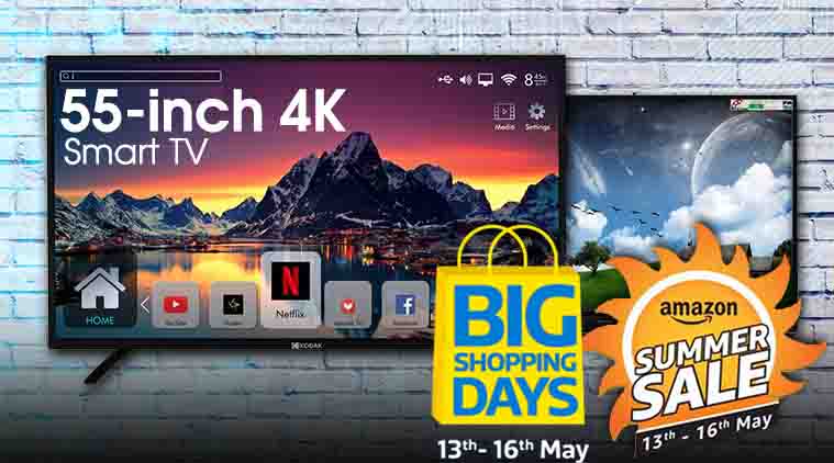 Flipkart Big Shopping Days, Amazon Summer Sale 2018: Offers on 55-inch large screen 4K Smart TV ...