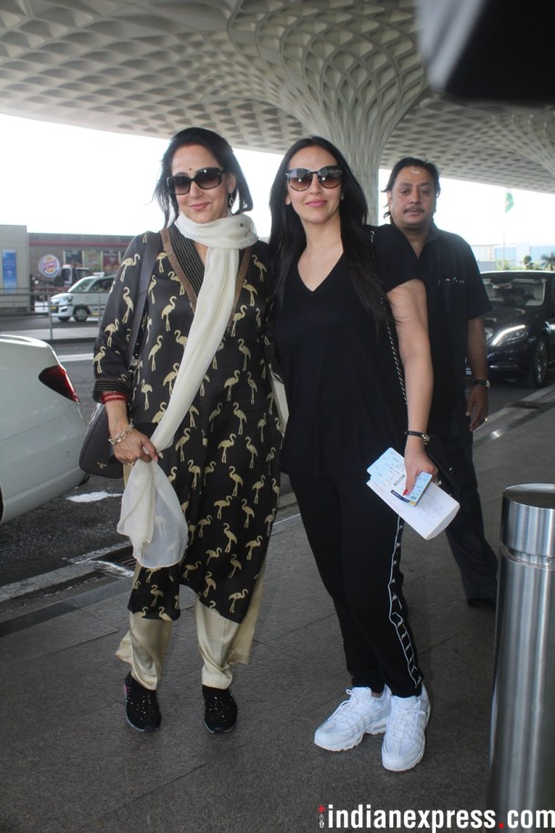 esha deol with hema malini