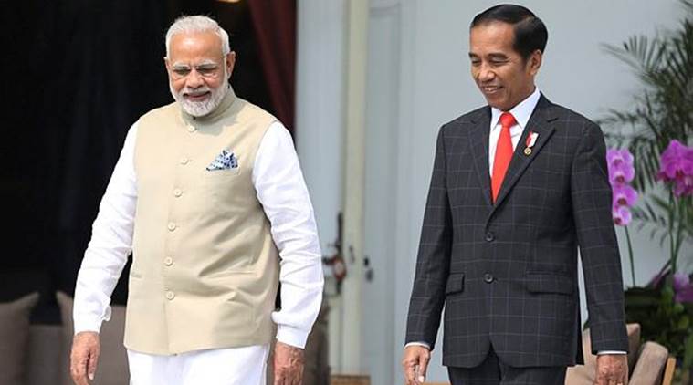 pm modi in indonesia live, modi indonesia visit, modi asean tour, asean nations, pm modi in indonesia, indonesia president Joko Widodo