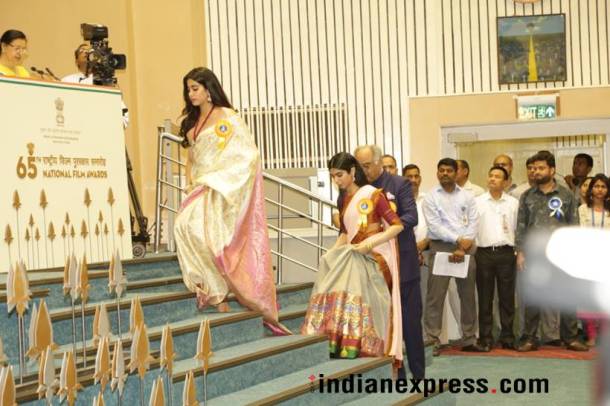 Janhvi Kapoor and Khushi at the National Film Awards