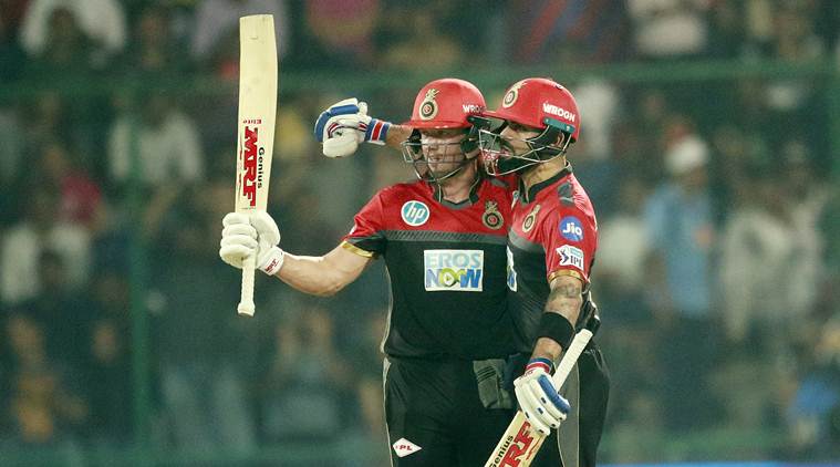 AB de Villiers and Virat Kohli combinedly scored more than 40% of RCB's total runs in IPL 2018 (photo source - IANS)