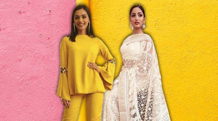 Bollywood fashion, celeb fashion, Manushi Chhillar, Sonam Kapoor, Kareena Kapoor Khan, Yami Gautam, indian express, indian express news
