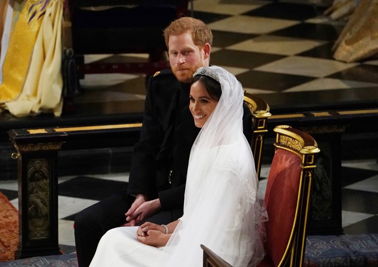 meghan markle and prince harry at their wedding