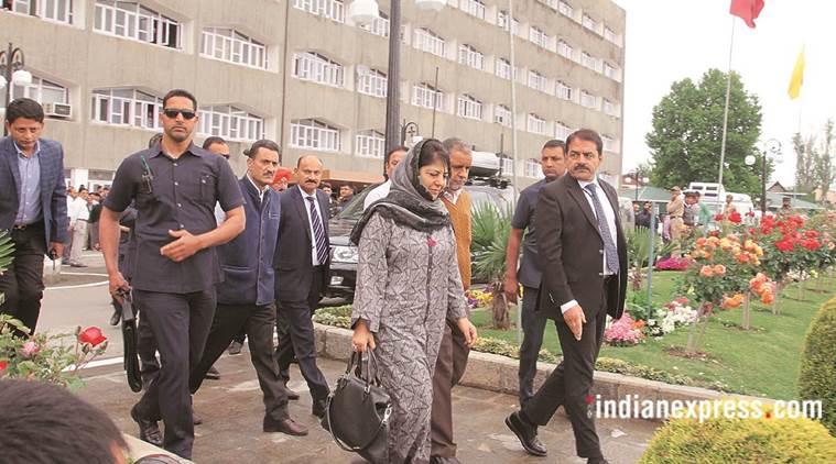 mehbooba mufti, jammu kashmir, jk cm, kashmir violence, civilian deaths, indian express