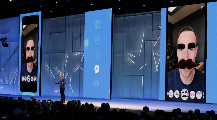 Facebook F8 Developer Conference, Facebook Messenger AR tools, augmented reality platforms, Zuckerberg Messenger AR, Facebook Messenger advertising, Pokemon Go, virtual chatbots