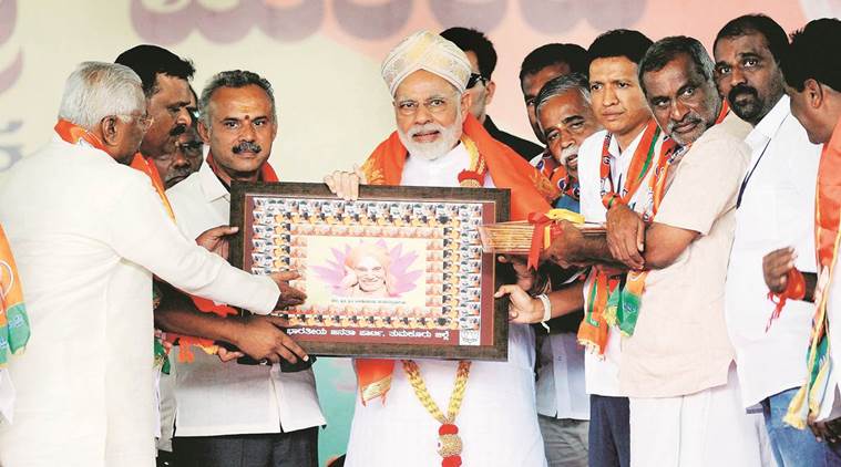 karnataka assembly elections 2018, pm modi karnataka rally, congress, bjp karnataka poll campaign, indian express