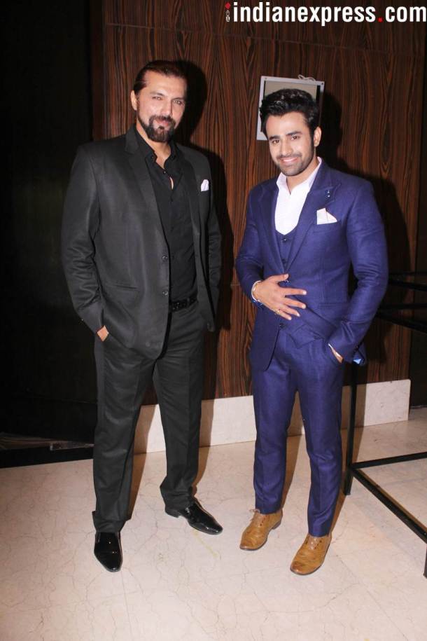 chetan hasnraj and pear v puri at Naagin 3 launch