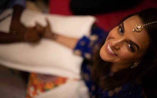 Neha Dhupia mehendi photos