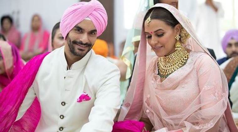 neha dhupia marries angad bedi photos