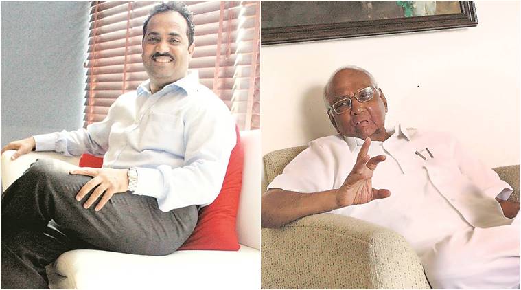 BJP Rajya Sabha MP Sanjay Kakade and NCP chief Sharad Pawar  