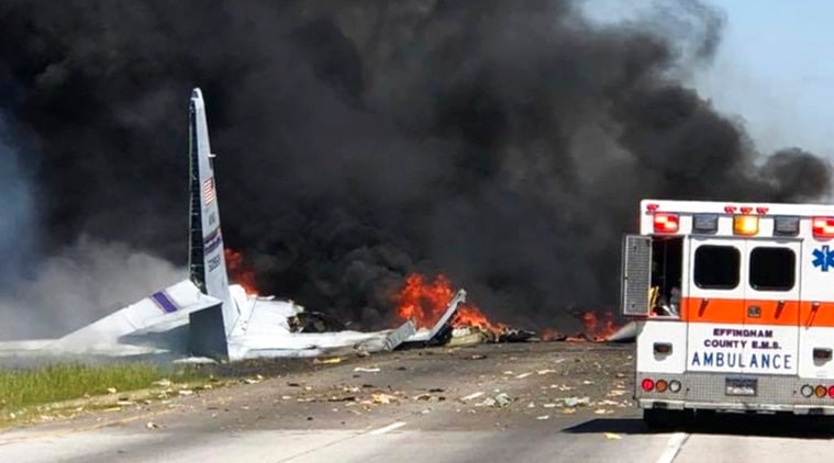 Military plane with nine aboard crashes in Georgia, survivors unlikely, say officials