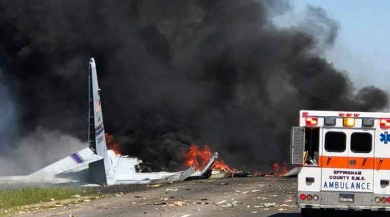 Puerto Rico, Puerto Rico Plane crash, Air National Guard C-130, Georgia highway, world news, indian express news