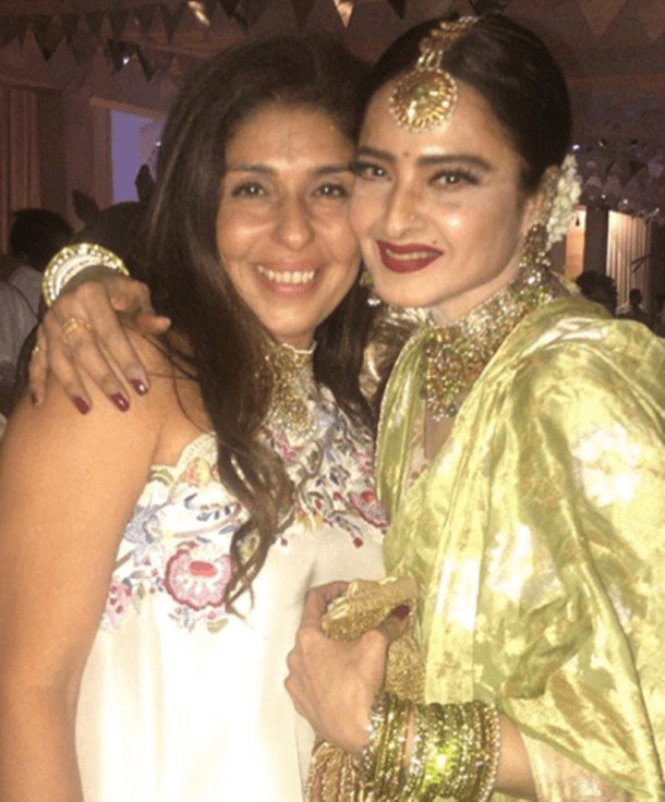 Rekha and Anaita Shroff Adajania