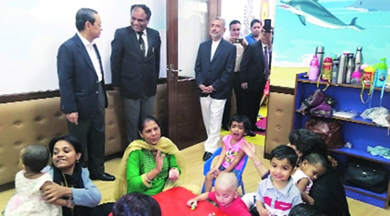 2,000 sq ft creche with space for 30 children: SC makes space for children, mental space for lawyer or staff-parents