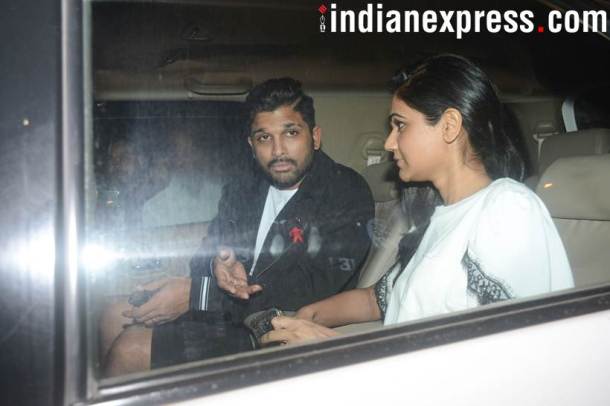 Allu arjun with wife