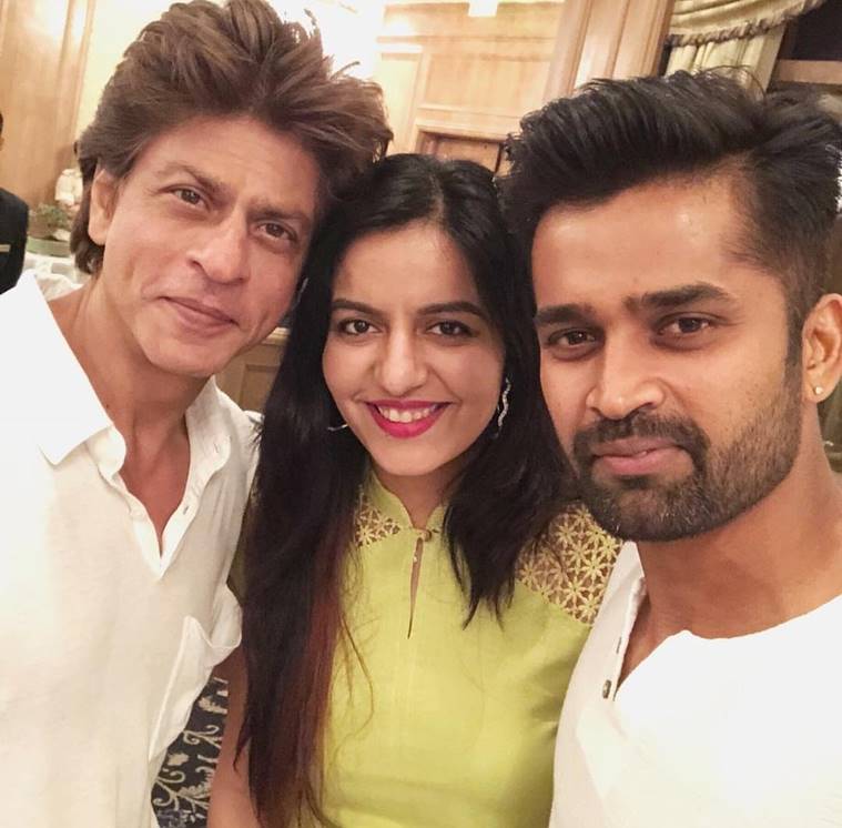 KKR owner Shah Rukh Khan and bowler Vinay Kumar