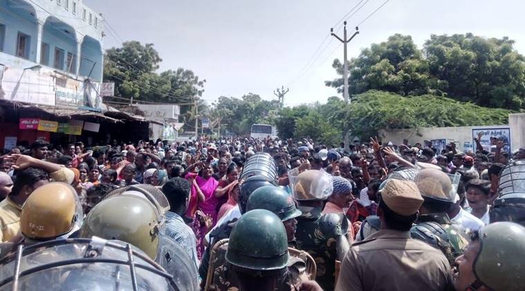 Image result for Anti-Sterlite protests in Thoothukudi