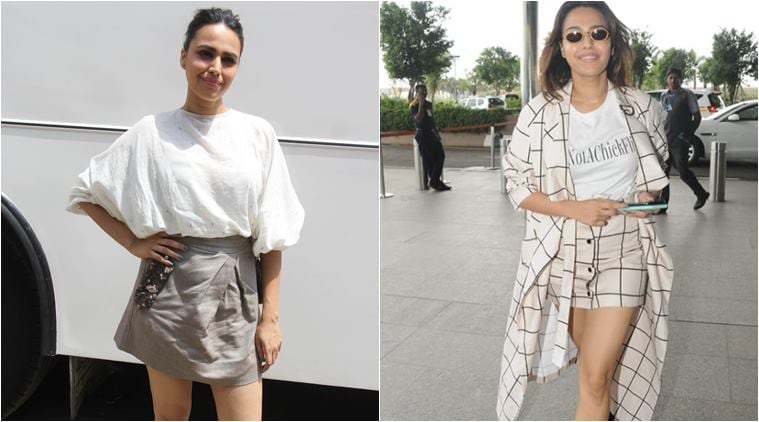 veera di wedding, swara bhaskar, veera di wedding promotions, swara bhasker style file, swara bhasker fashion looks, fashion news, indian express